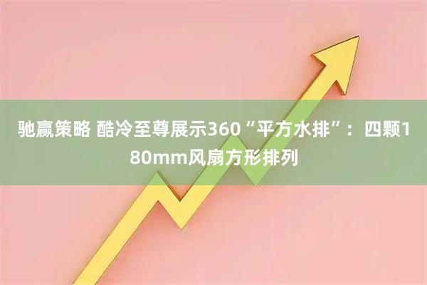 驰赢策略 酷冷至尊展示360“平方水排”：四颗180mm风扇方形排列