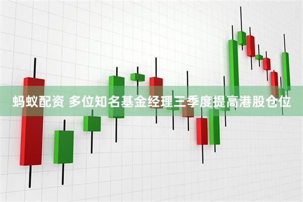 蚂蚁配资 多位知名基金经理三季度提高港股仓位
