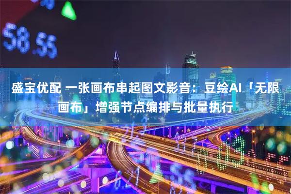 盛宝优配 一张画布串起图文影音：豆绘AI「无限画布」增强节点编排与批量执行